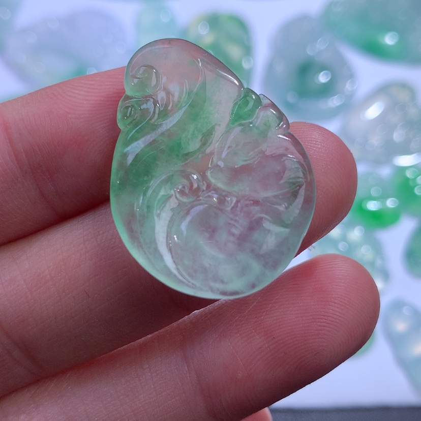 【闪购商品】翡翠颈饰未镶嵌缅甸A货翡翠