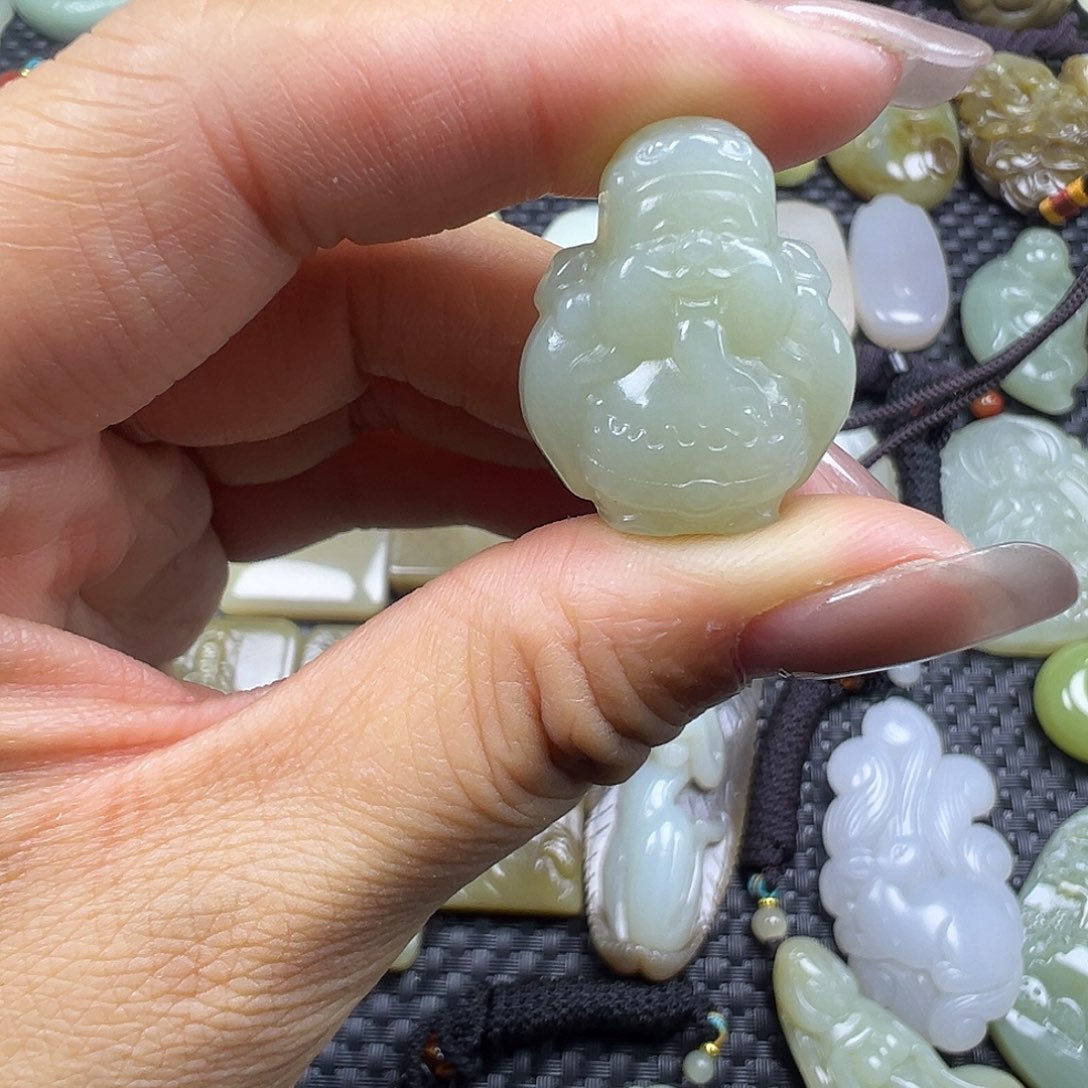 和田玉未镶嵌吊坠(不含链)福利漏，卡25.8