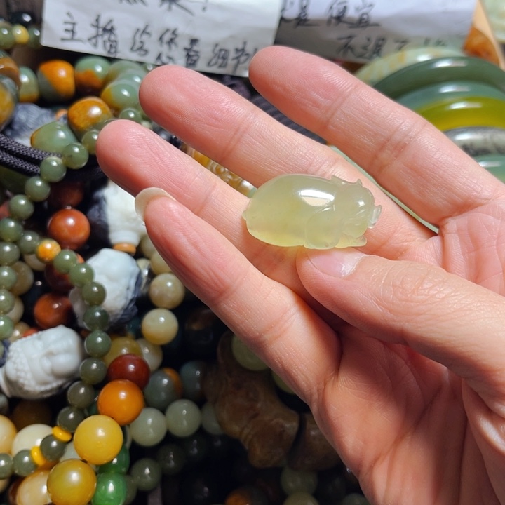 蛇纹石玉手链未镶嵌