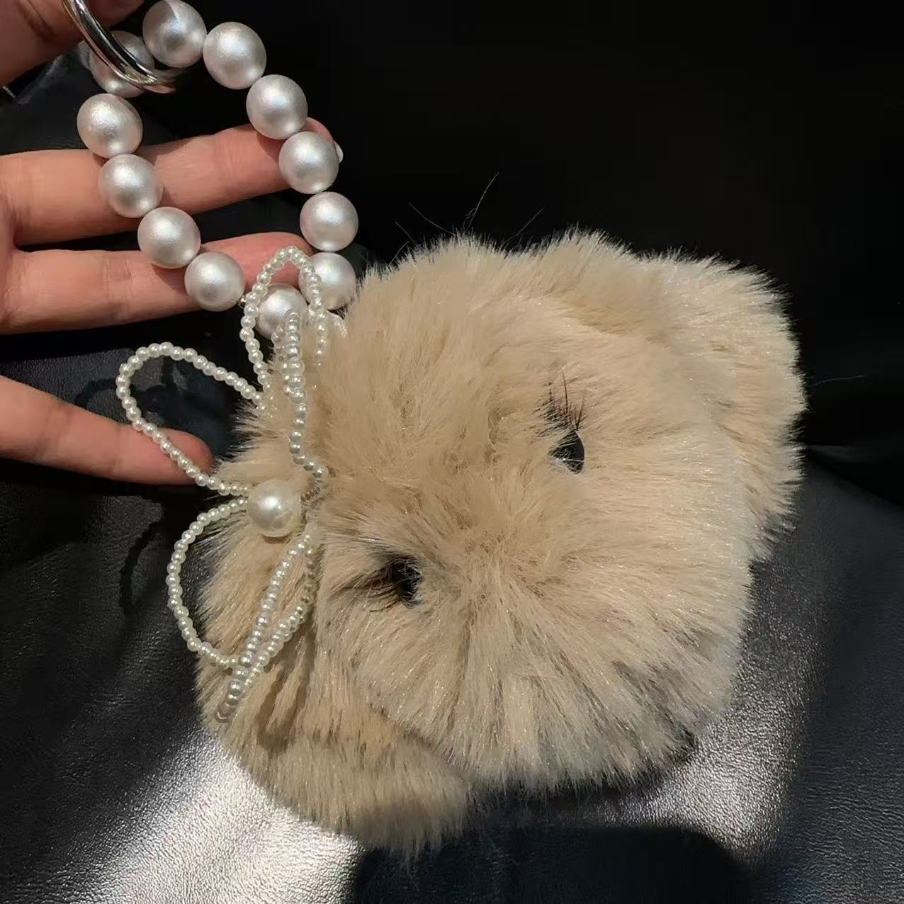 东大门睫毛毛绒狗狗挂件G0078