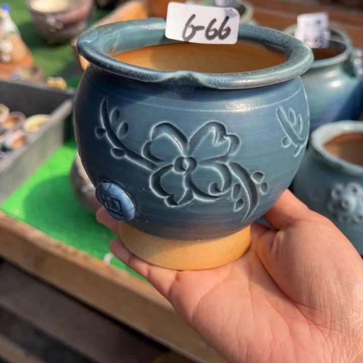 陶瓷6-66花盆小鹿园艺