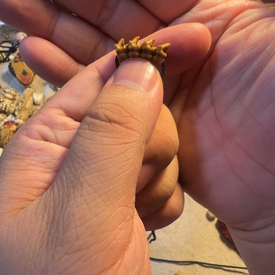 手串/手链鹿骨黄色脊椎骨