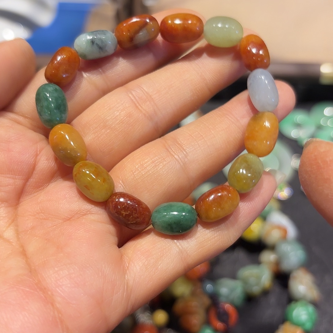 翡翠未镶嵌颈饰原创