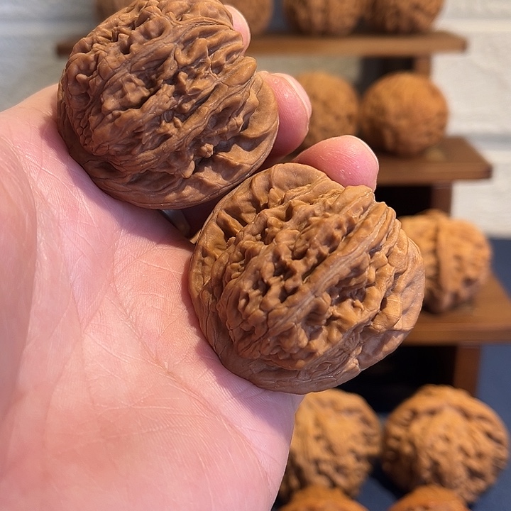 文玩核桃吊坠四座楼