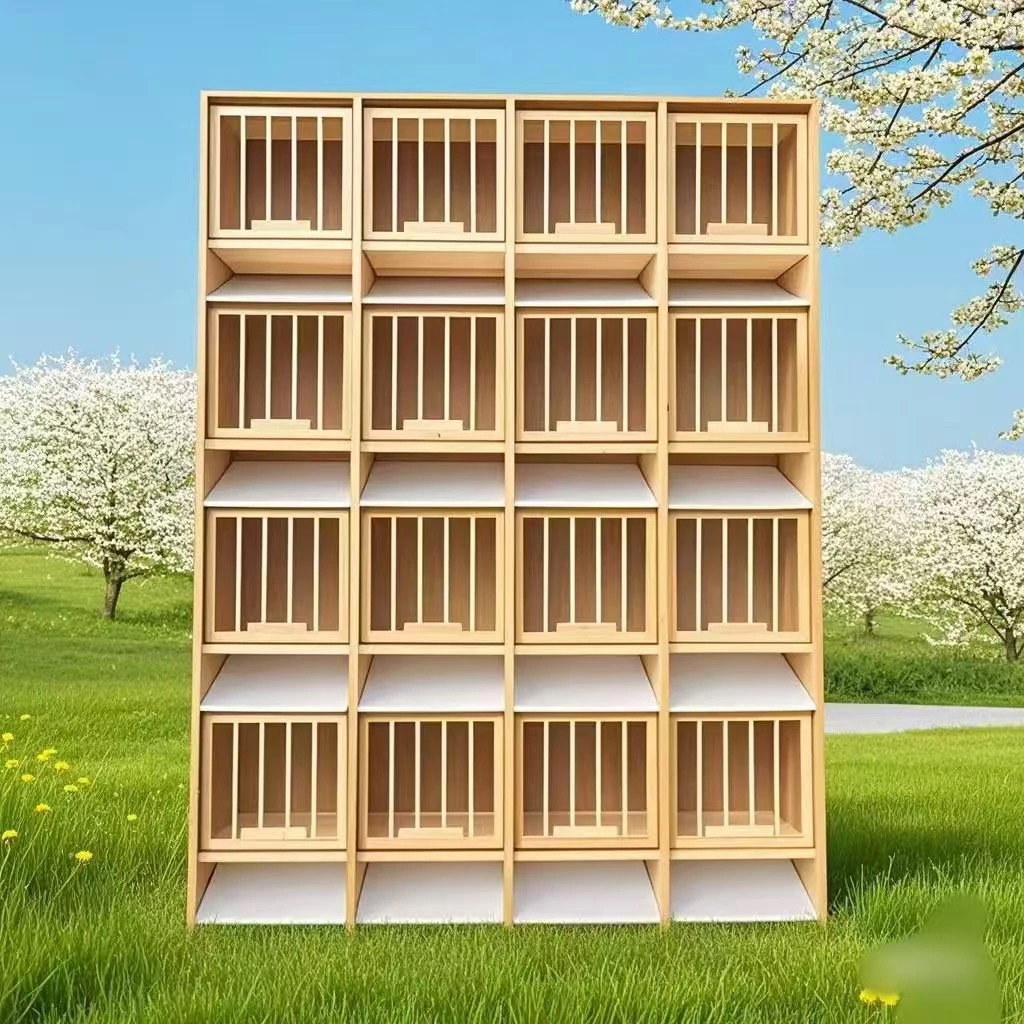 赛鸽信鸽组合巢箱赛鸽子笼子木质鸽具大号实木种鸽信鸽调节鸽笼