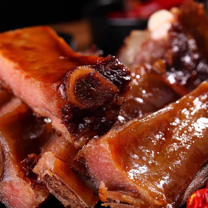 【烟熏排骨现称链接】 柴火烟熏腊排骨