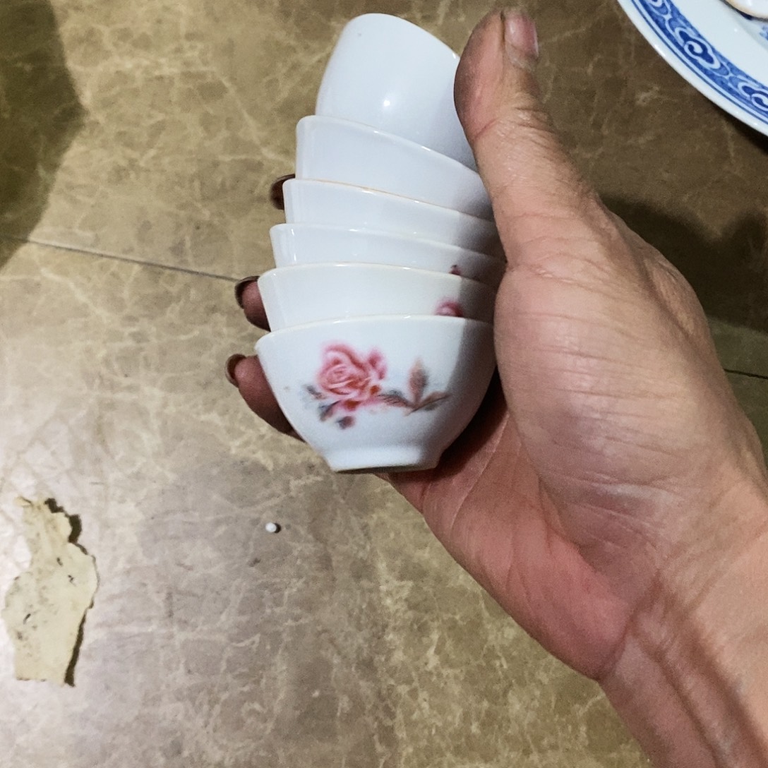 茶***。陶摆件景德镇陶瓷现代6个