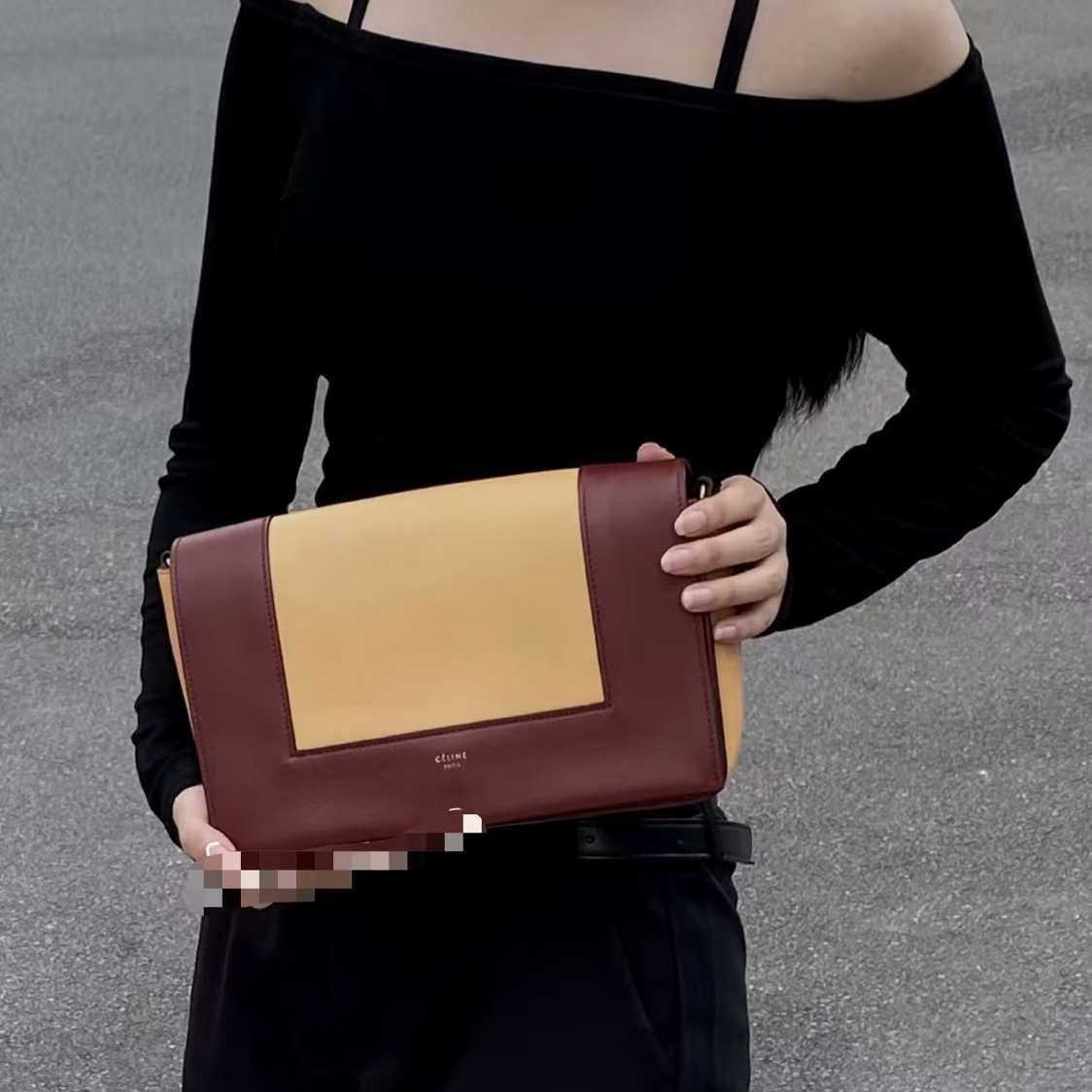 95新 Celine/思琳 思琳豆腐包单肩腋下包
