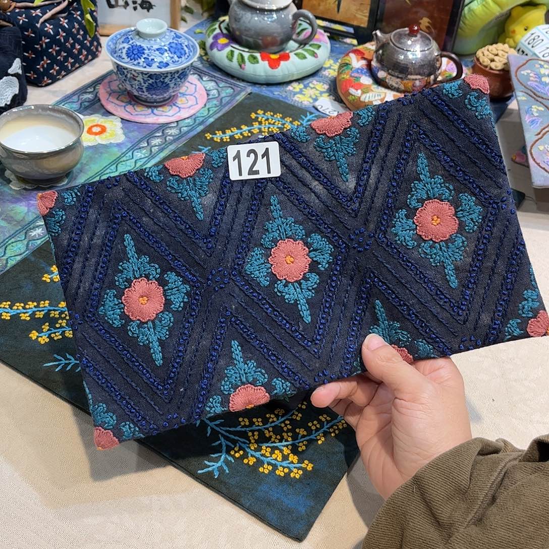 规格15.26刺子绣茶席