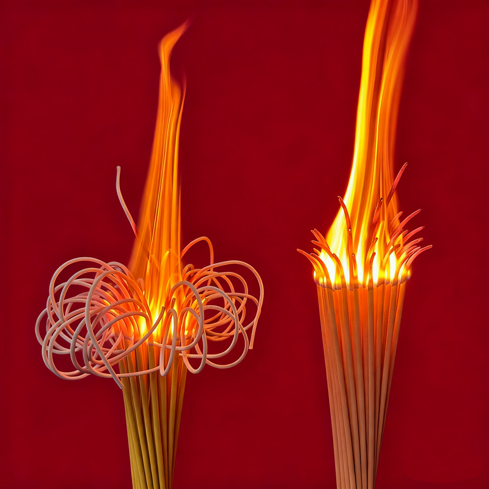 【组合装】 天然黄檀木大莲花+柏木旺火香32厘米 香条粗3.5