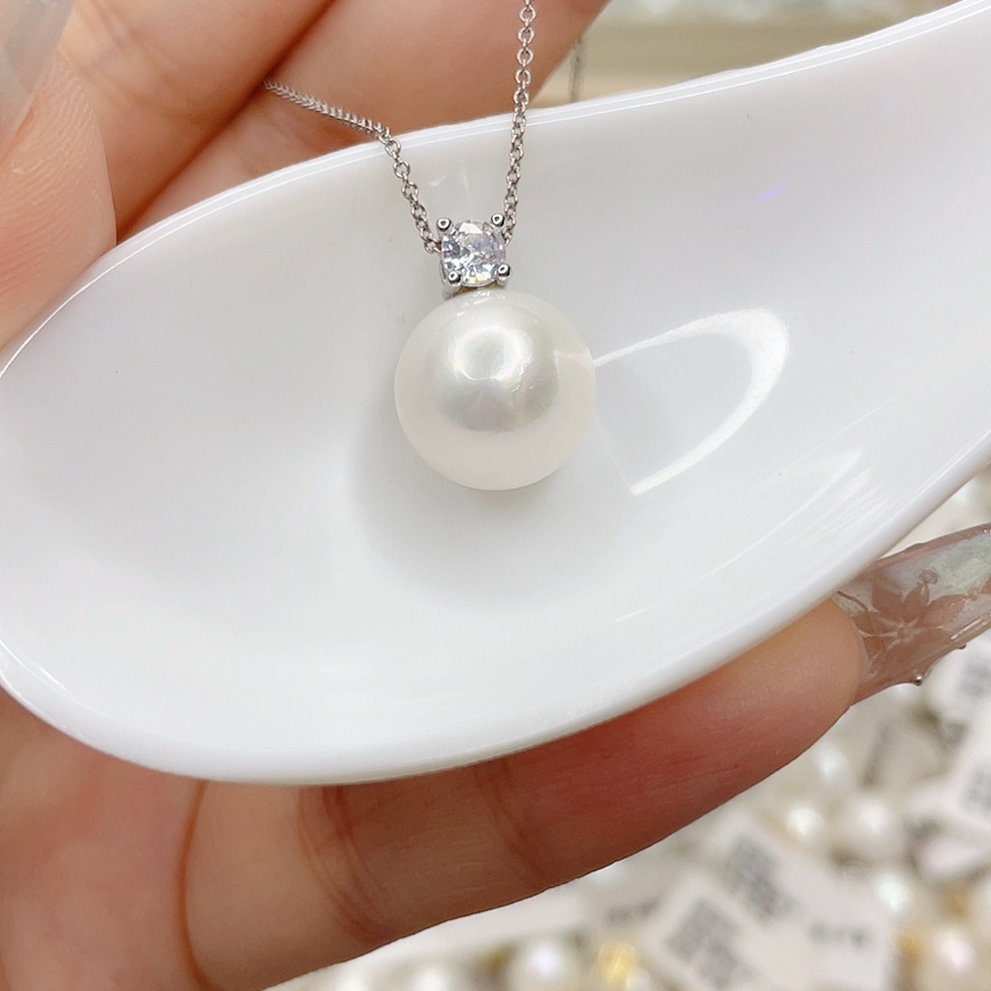 淡水珍珠未镶嵌吊坠(赠链)