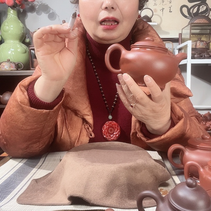 朱泥茶壶原矿紫砂壶