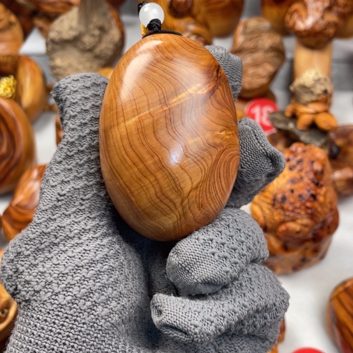 木太行陈化黑油闻香把件鉴赏期48小时