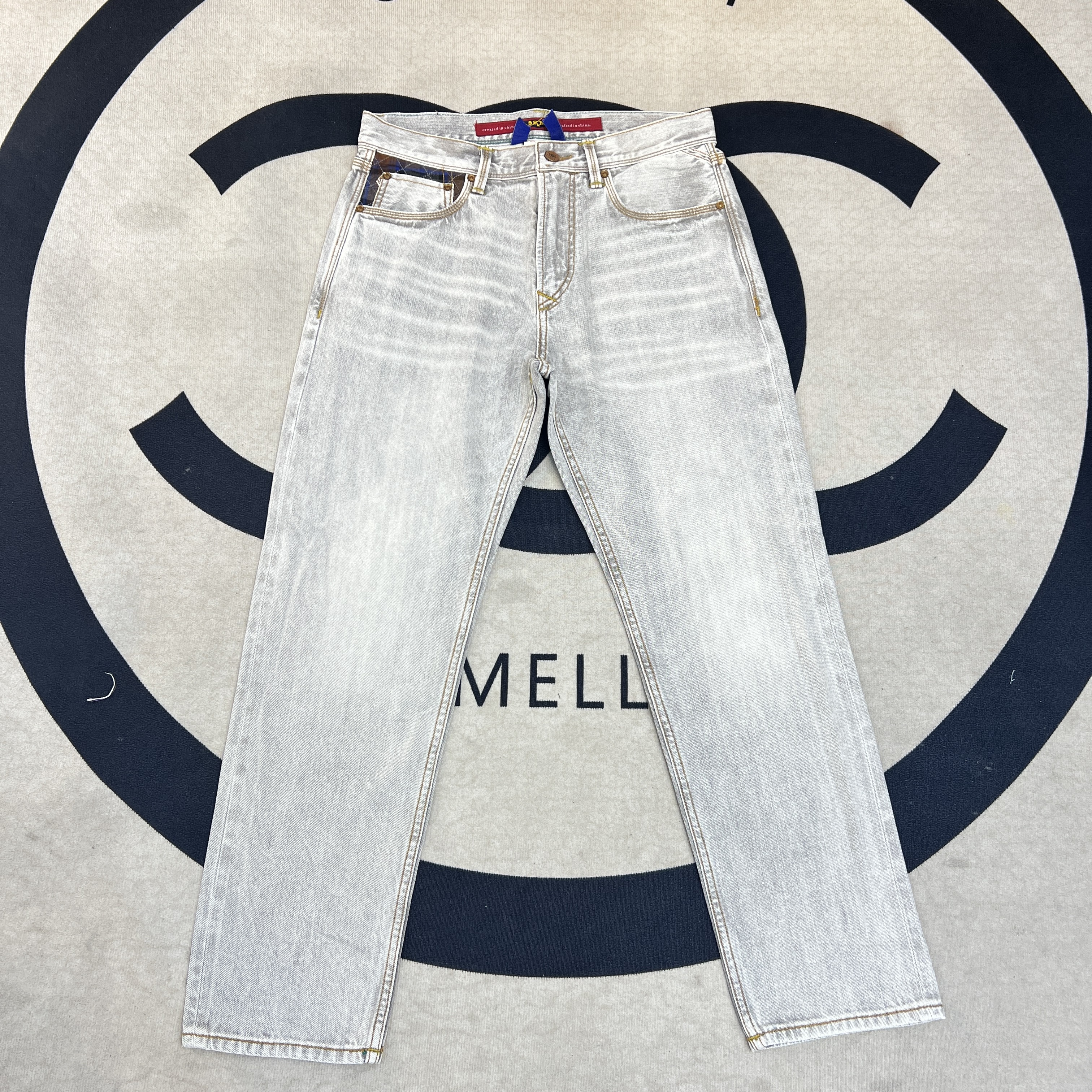 【 ~剪标~赤耳丹宁】5~ KM~高品质 男士休闲百搭赤耳牛仔裤703#