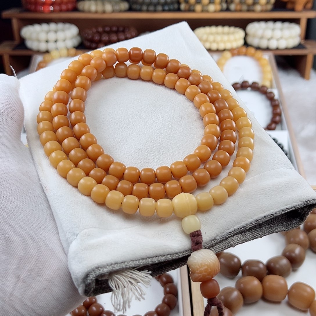 菩提根/象牙果手串卡10干磨高油108 S9