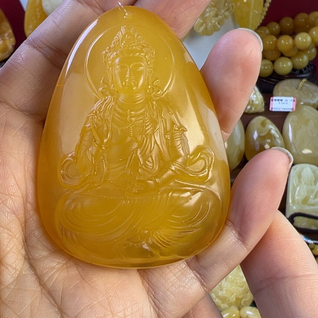 蜜蜡吊坠(不含链)未镶嵌