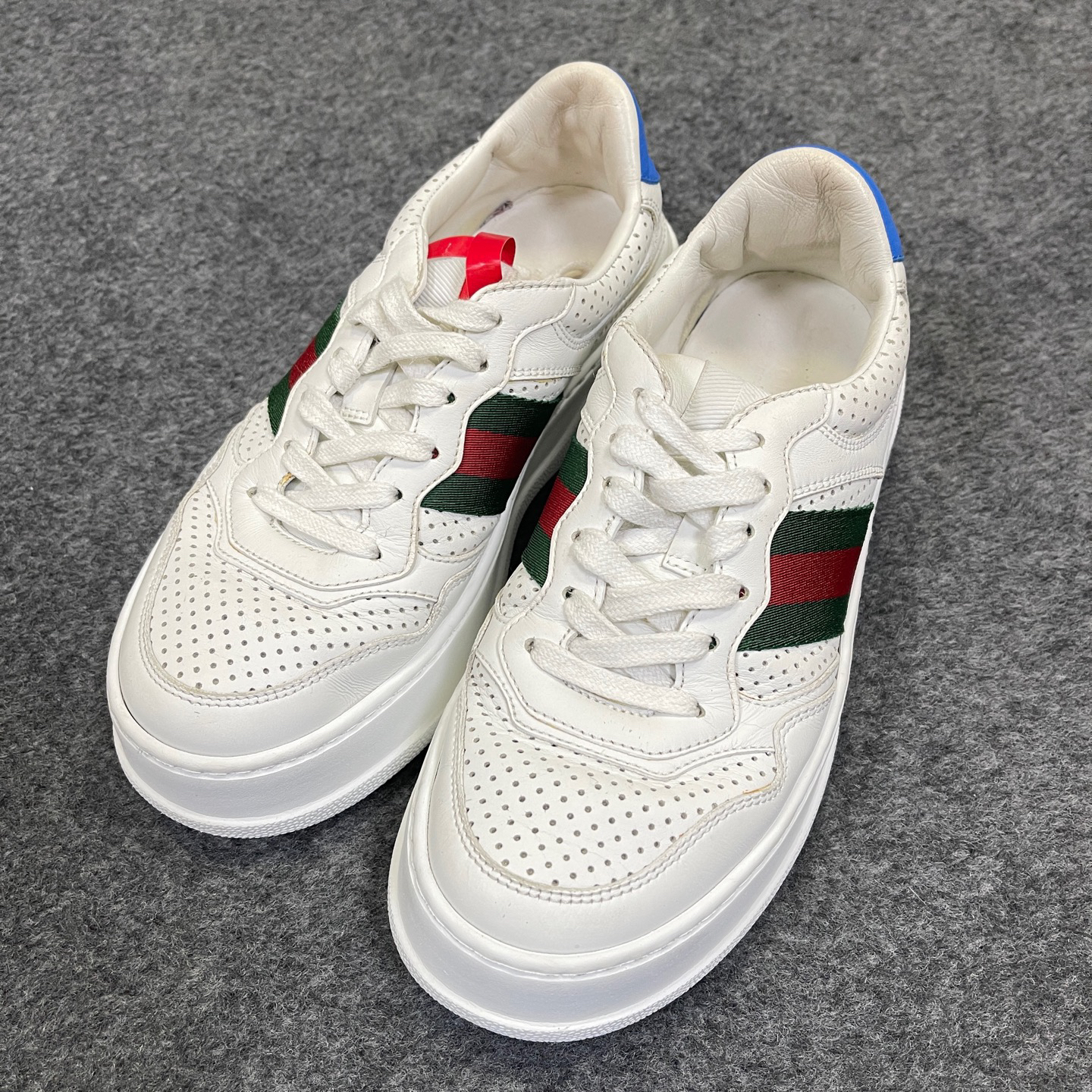 95新 GUCCI/古驰 饼干鞋 低帮休闲 低帮 时尚板鞋 女款37/20738