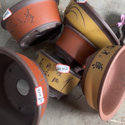 紫砂花盆100-6。100-6