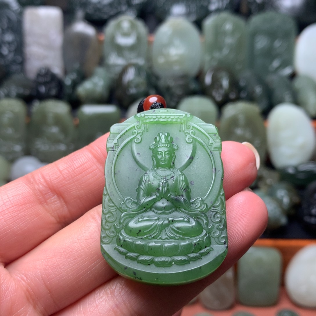 和田玉颈饰未镶嵌挂件32