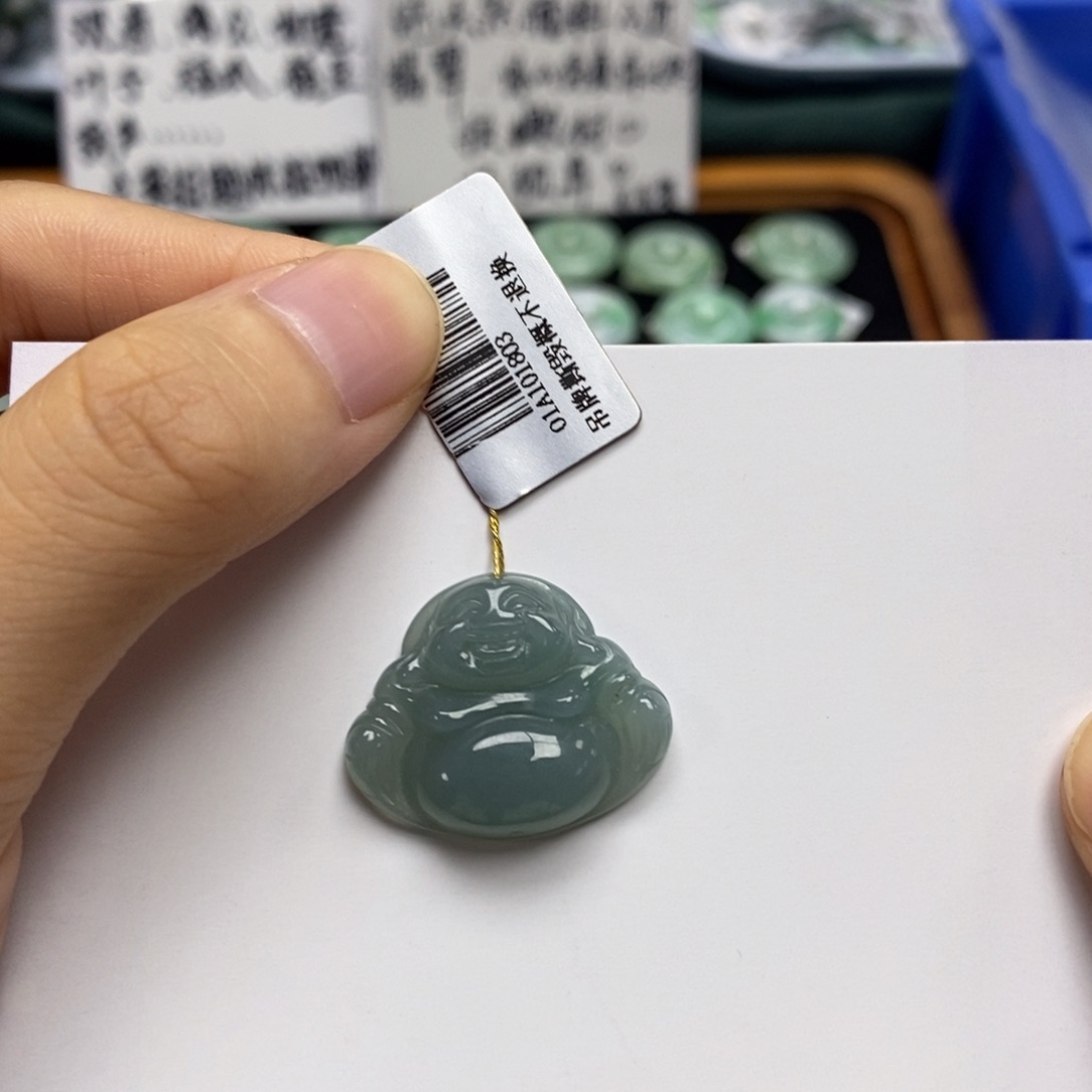 颈饰未镶嵌翡翠佛公