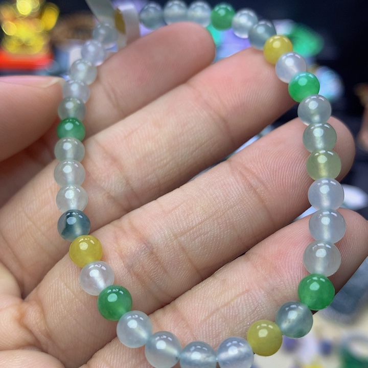 未镶嵌翡翠手链翡翠 5+ 