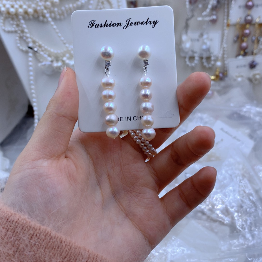 颈饰合金淡水珍珠