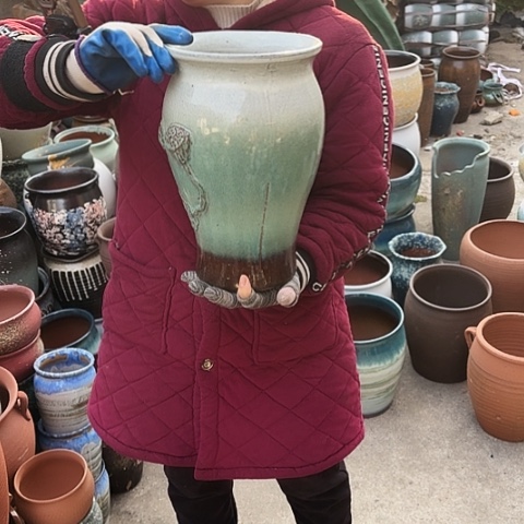 口20高31瑕疵盆子 