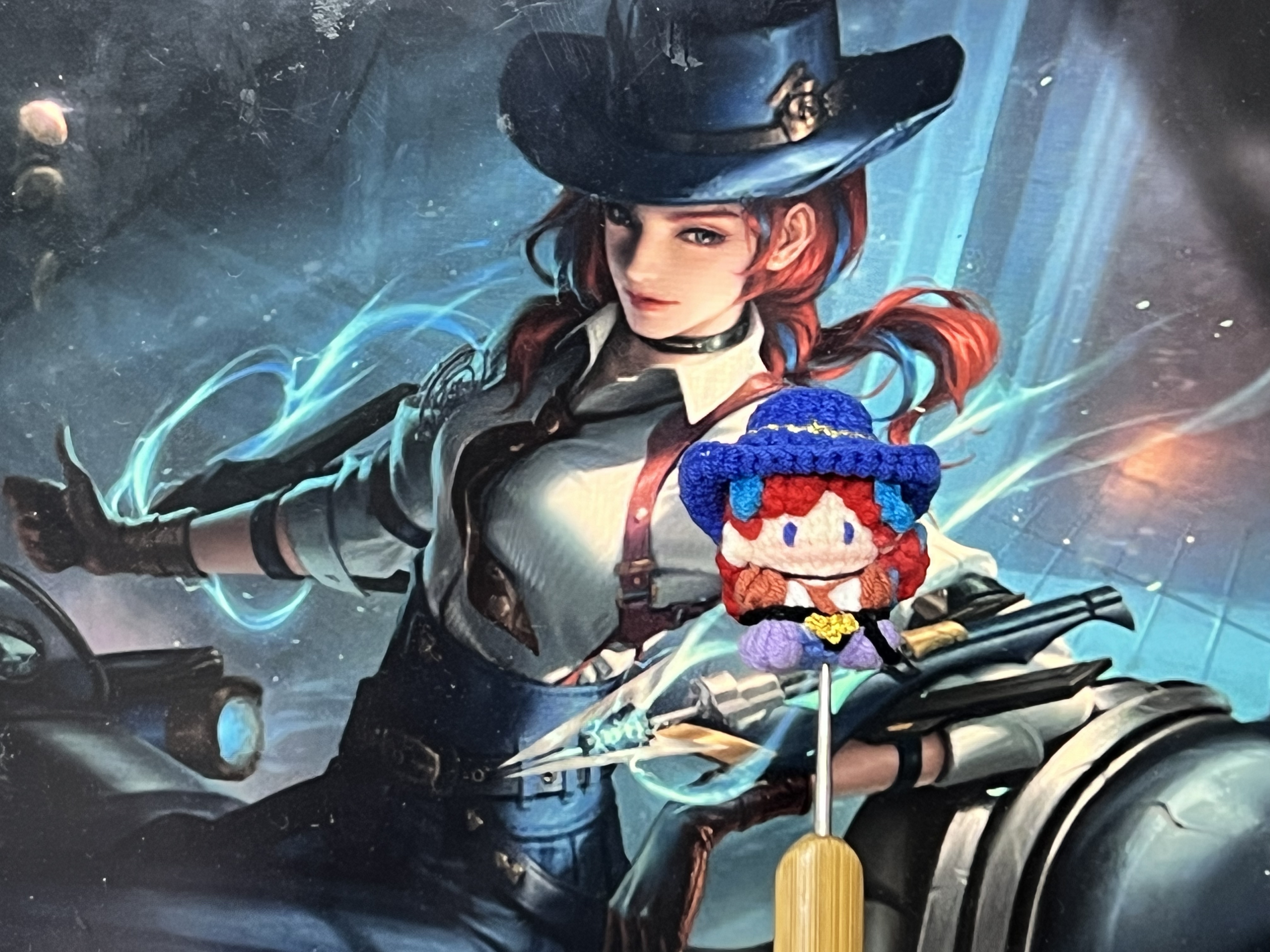 纯手工毛线钩织动漫游戏IP人物款软糖重工定制玩偶