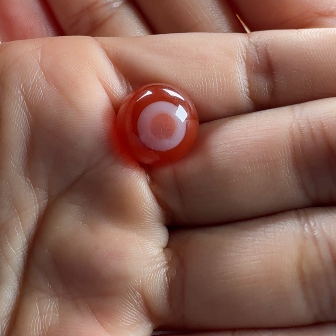 南红玛瑙未镶嵌天眼12.9