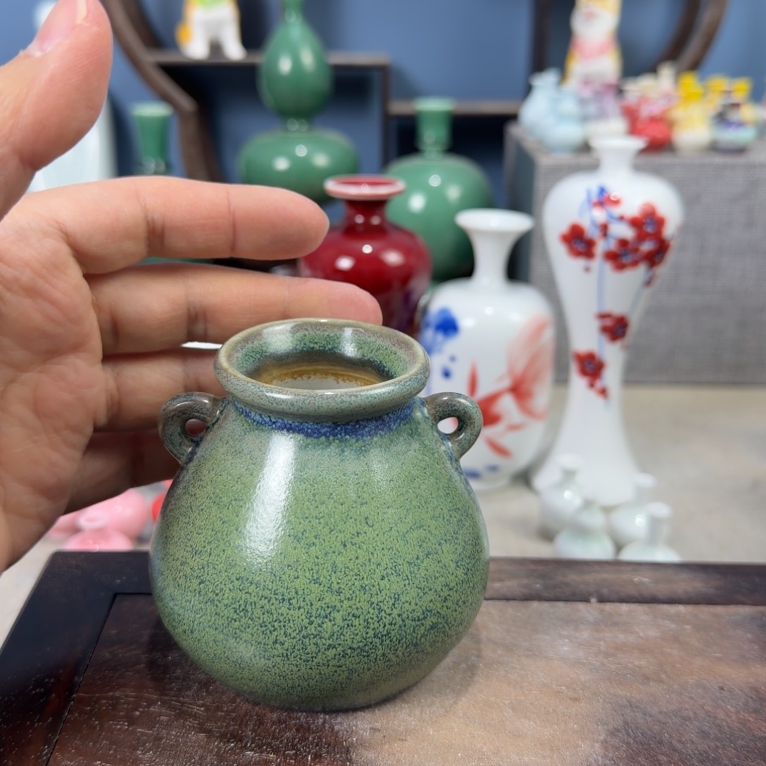 陶瓷手工小花器摆件