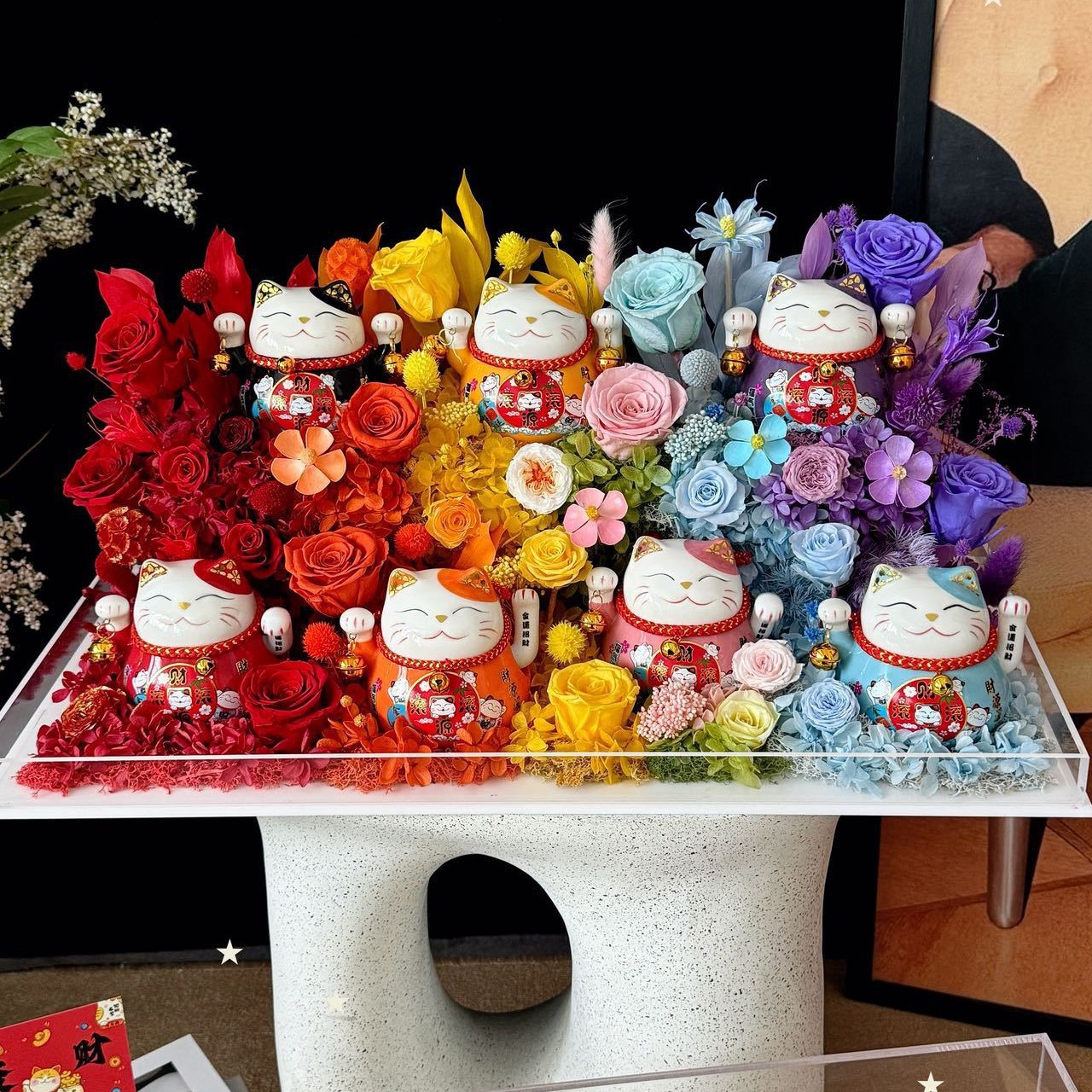 永生花礼盒玫瑰花干花客厅开业乔迁送朋友闺蜜客户生日礼物摆件