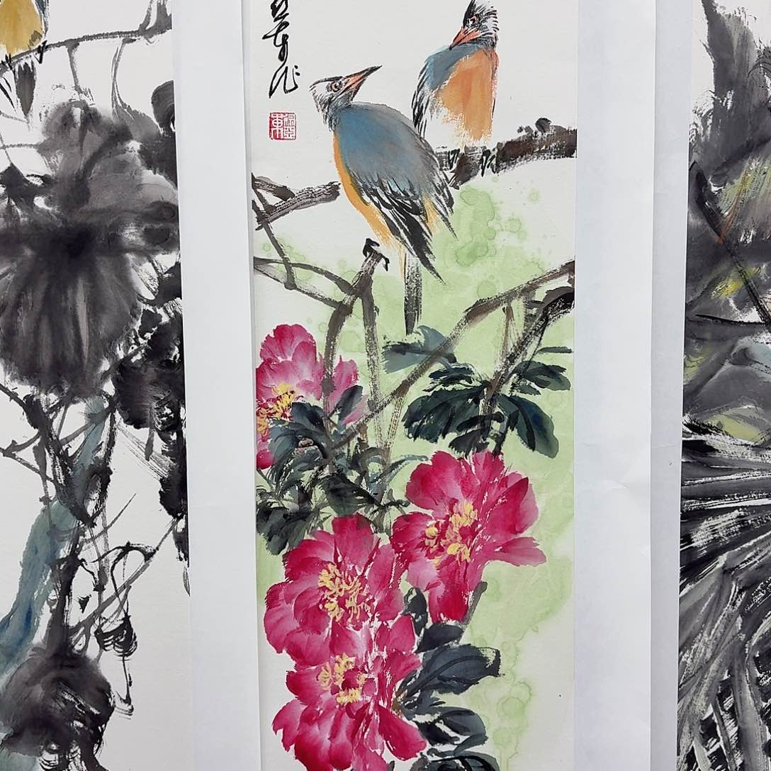 国画多次参加国内外书画