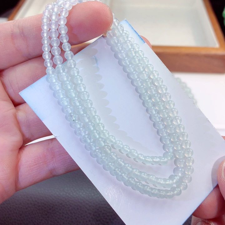 翡翠手链未镶嵌西***瓜翡翠