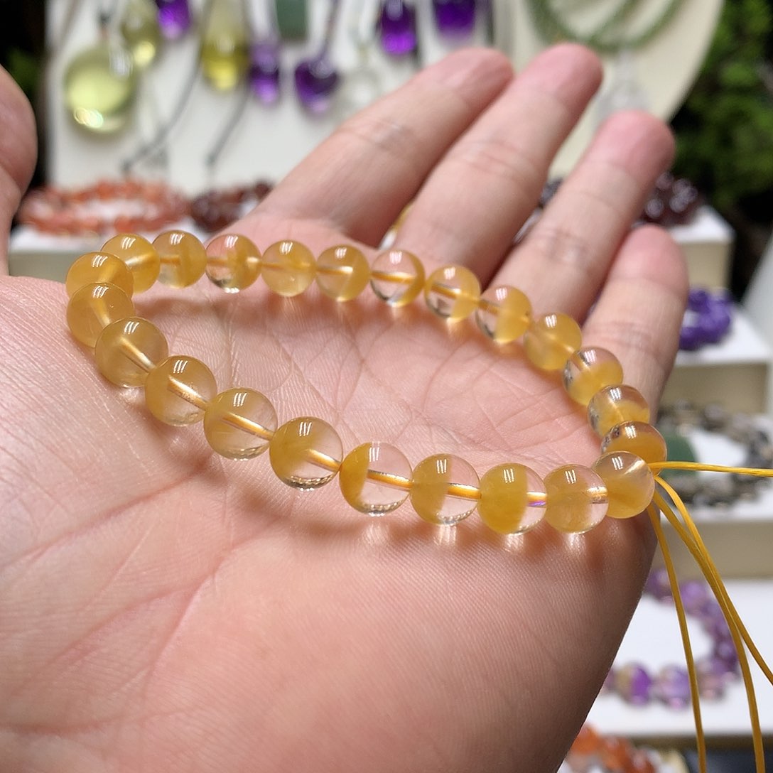 水晶手链未镶嵌兔毛