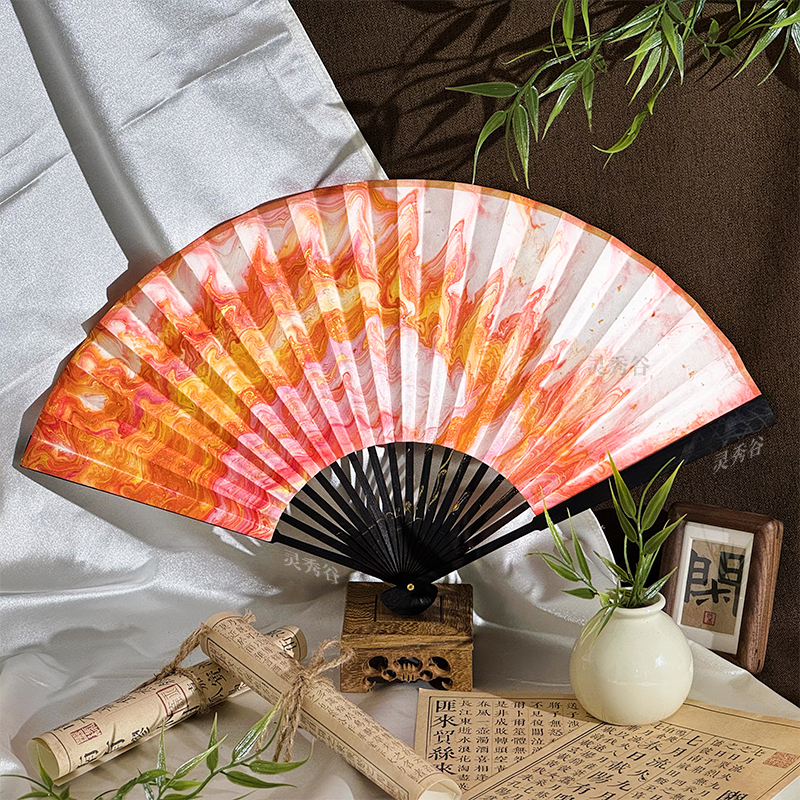 直播定制【大漆折扇】文案定制非质量原因X退X换古风