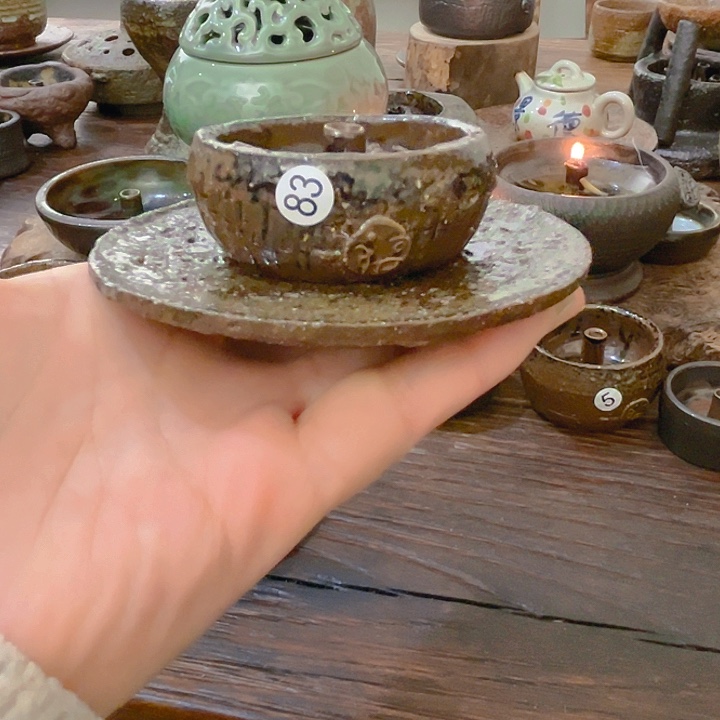 牵***步陶小福泥陶艺茶几风