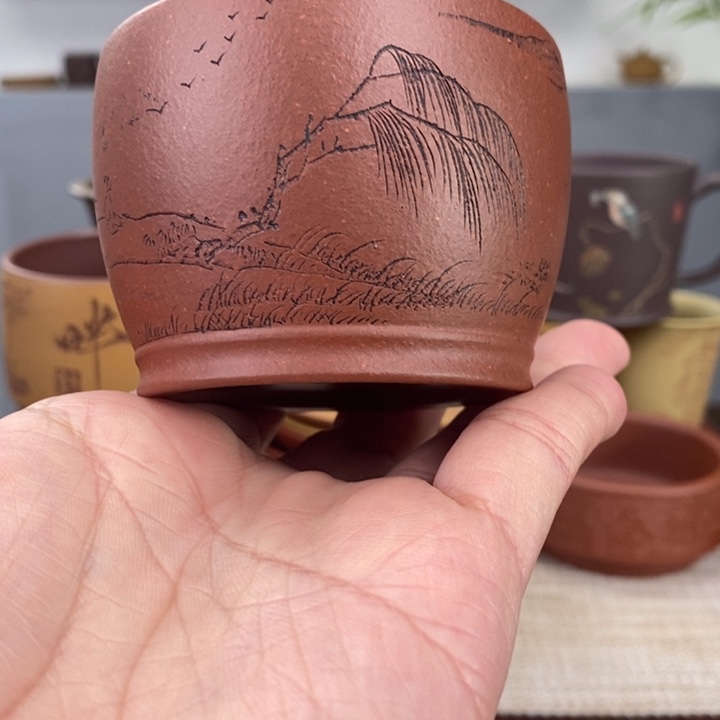 紫砂茶杯宜兴紫砂主人杯