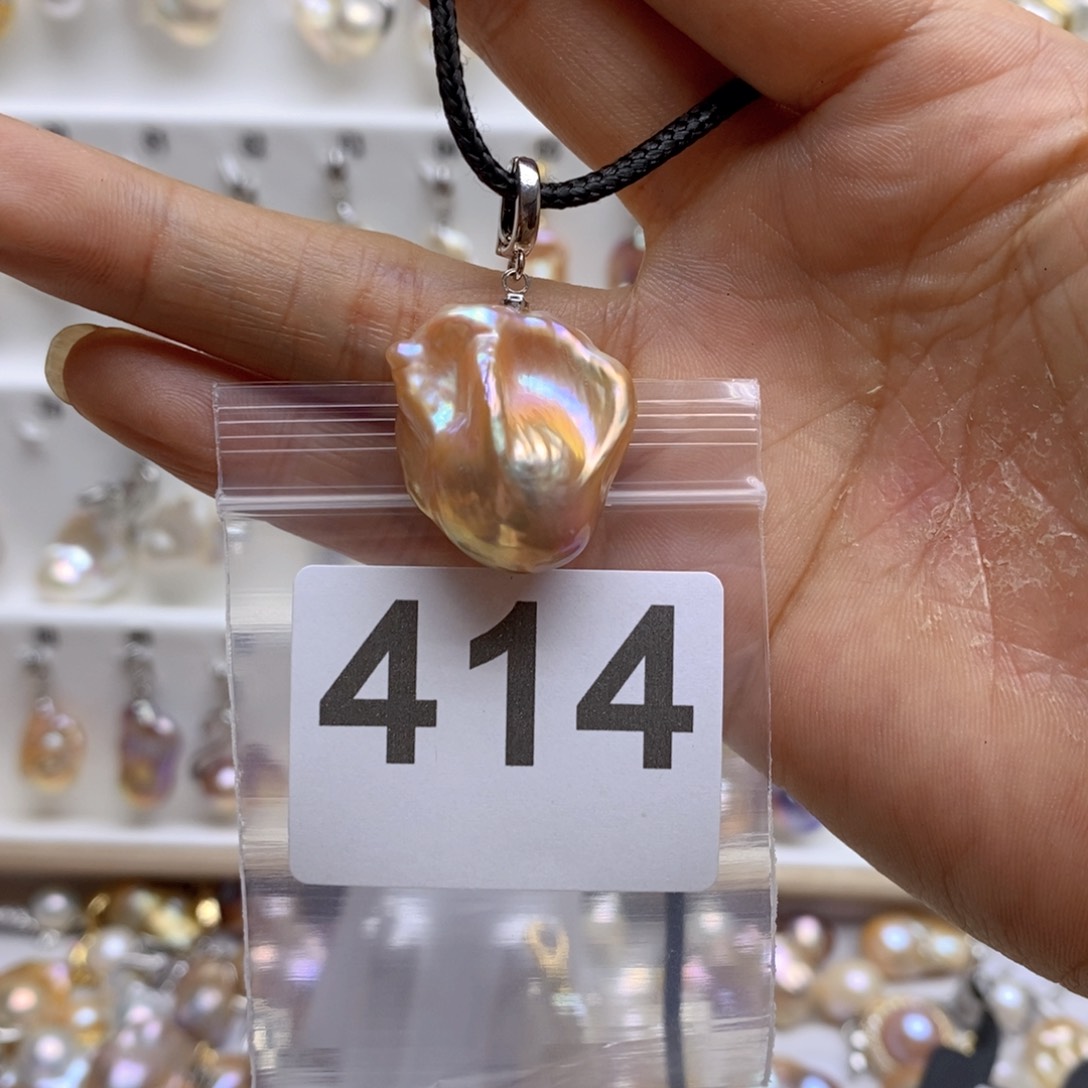 淡水珍珠颈饰银S925镶嵌?****?414