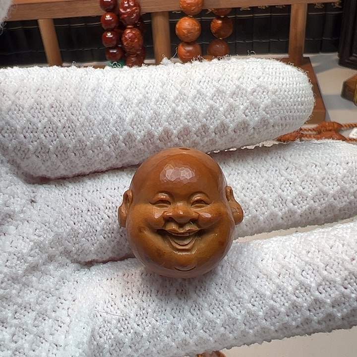 橄榄核手串/手链笑佛头