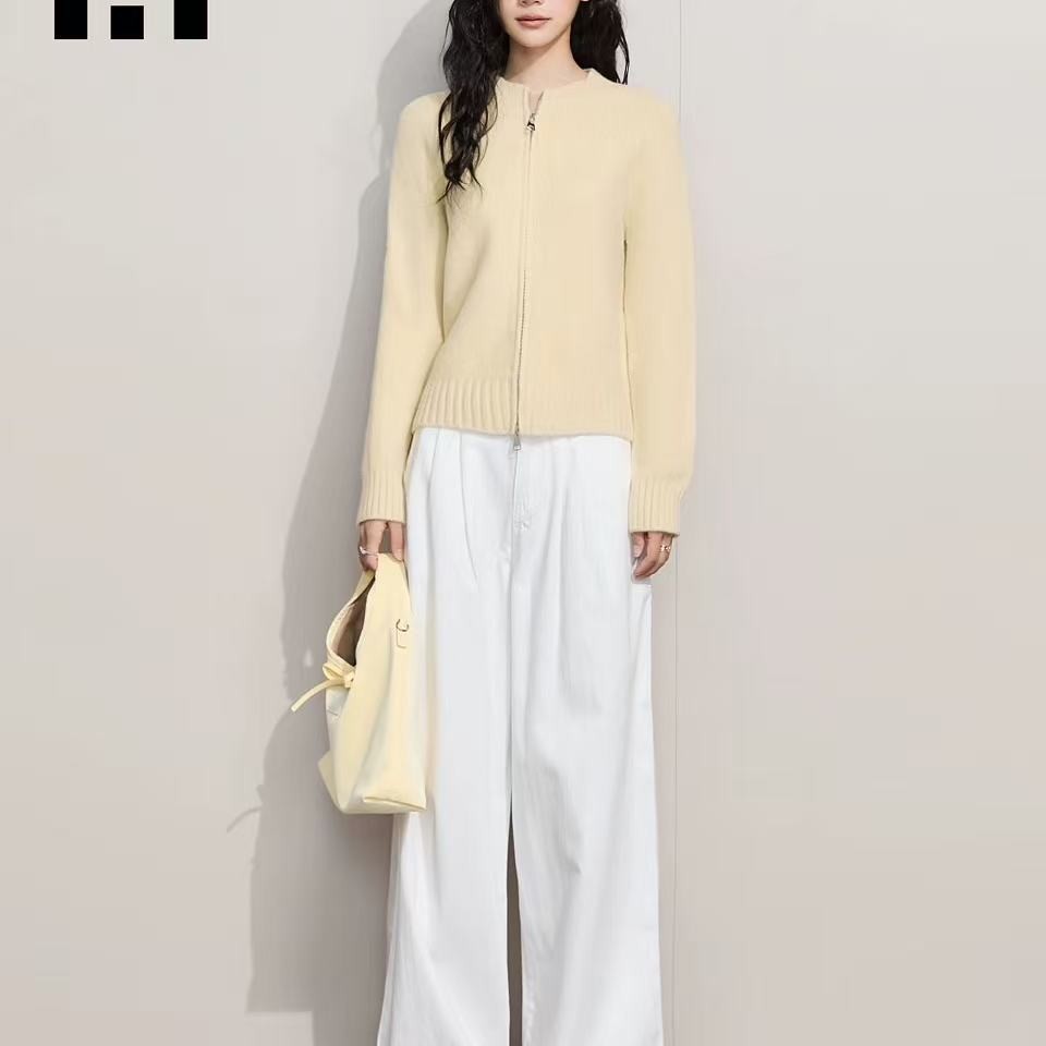 1111双拉链一体绒针织衫S