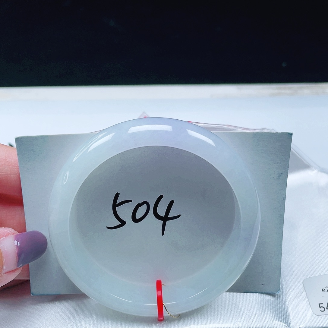 翡翠未镶嵌手镯缅甸翡翠54+