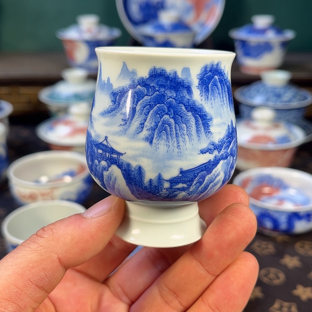 瓷片景德镇手工手绘