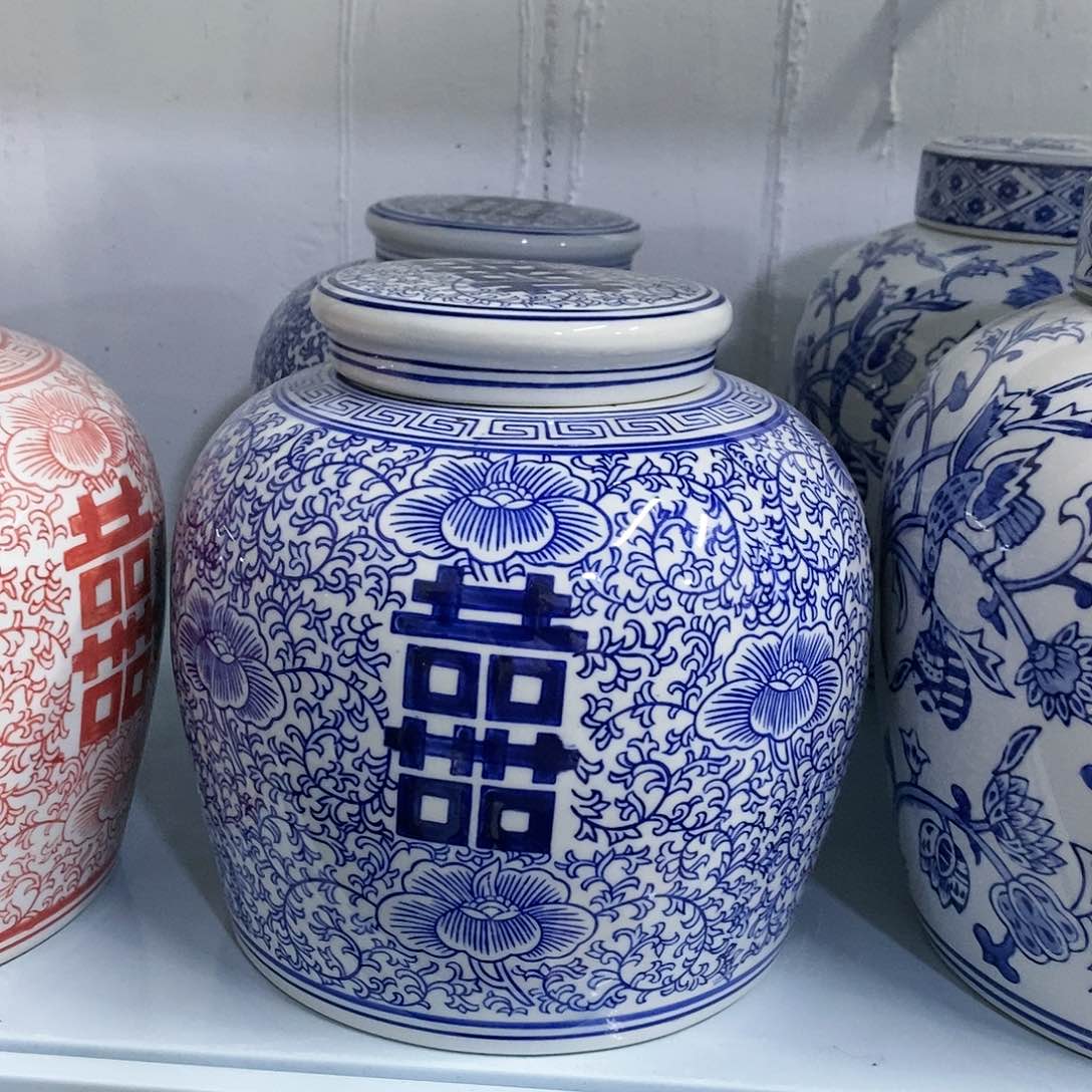 【闪购商品】摆件双喜罐瓷器…………………………