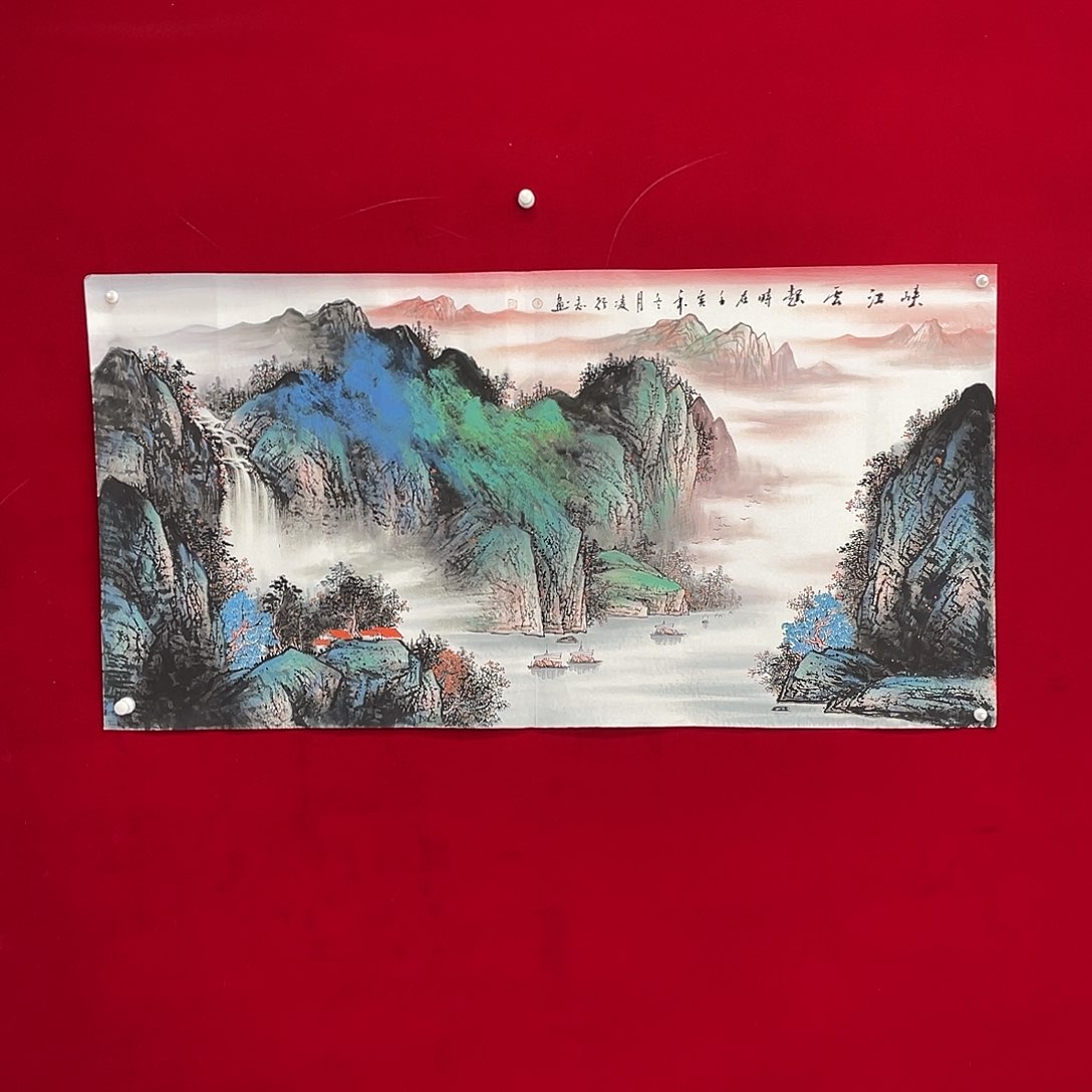 国画凌行志手绘作品