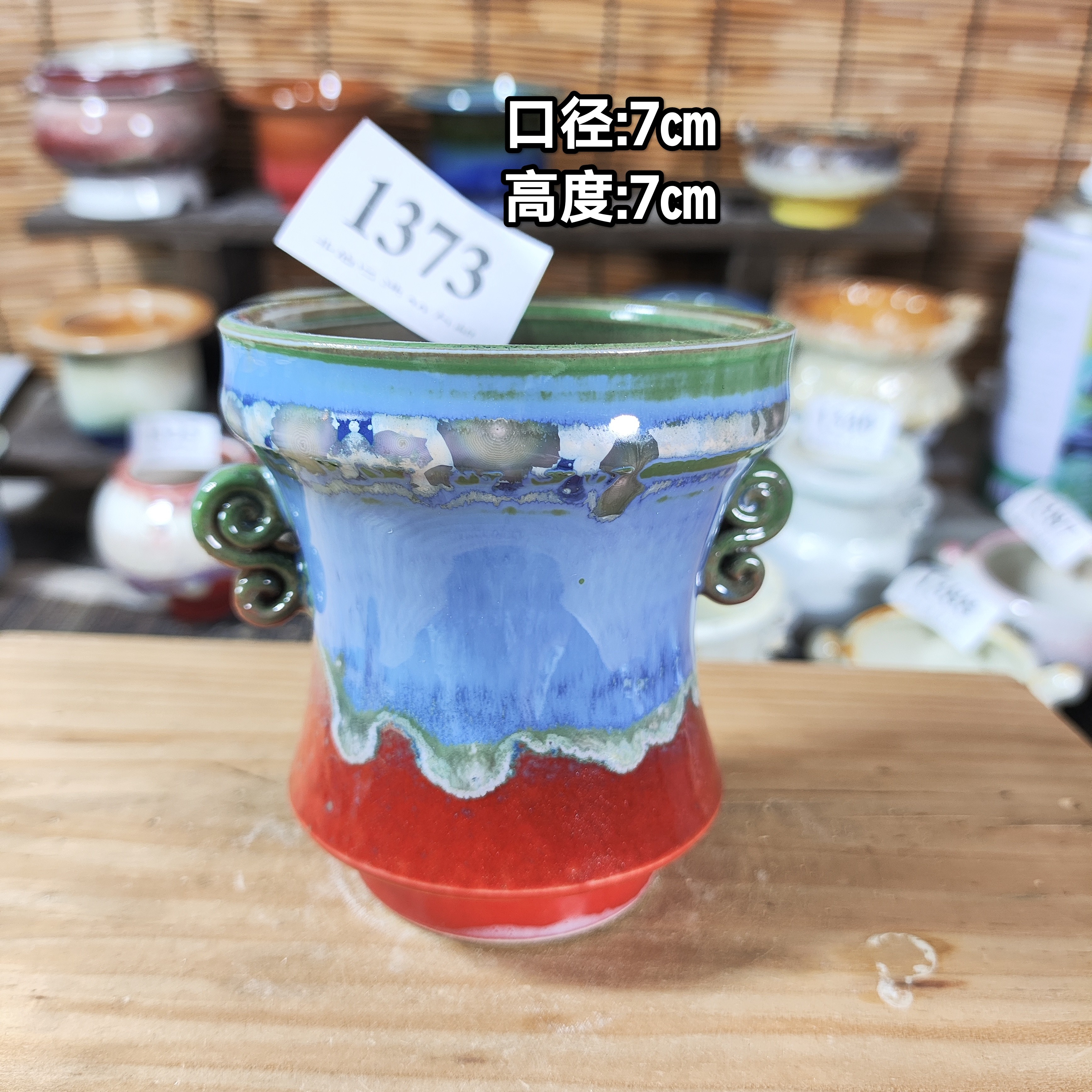 手工创意多肉花盆摆件迷你多肉花盆景德镇纯手工制做