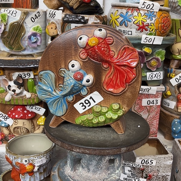 粗陶材质多肉花盆