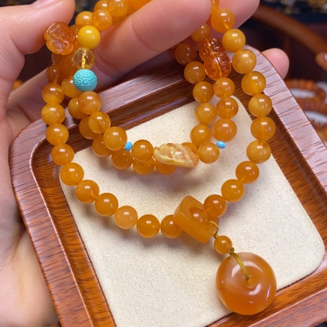 【闪购商品】蜜蜡手链未镶嵌手串