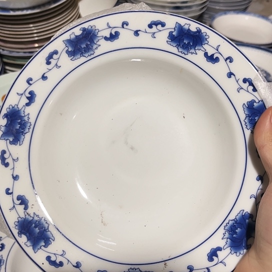 盘8寸深盘两个陶瓷陶瓷