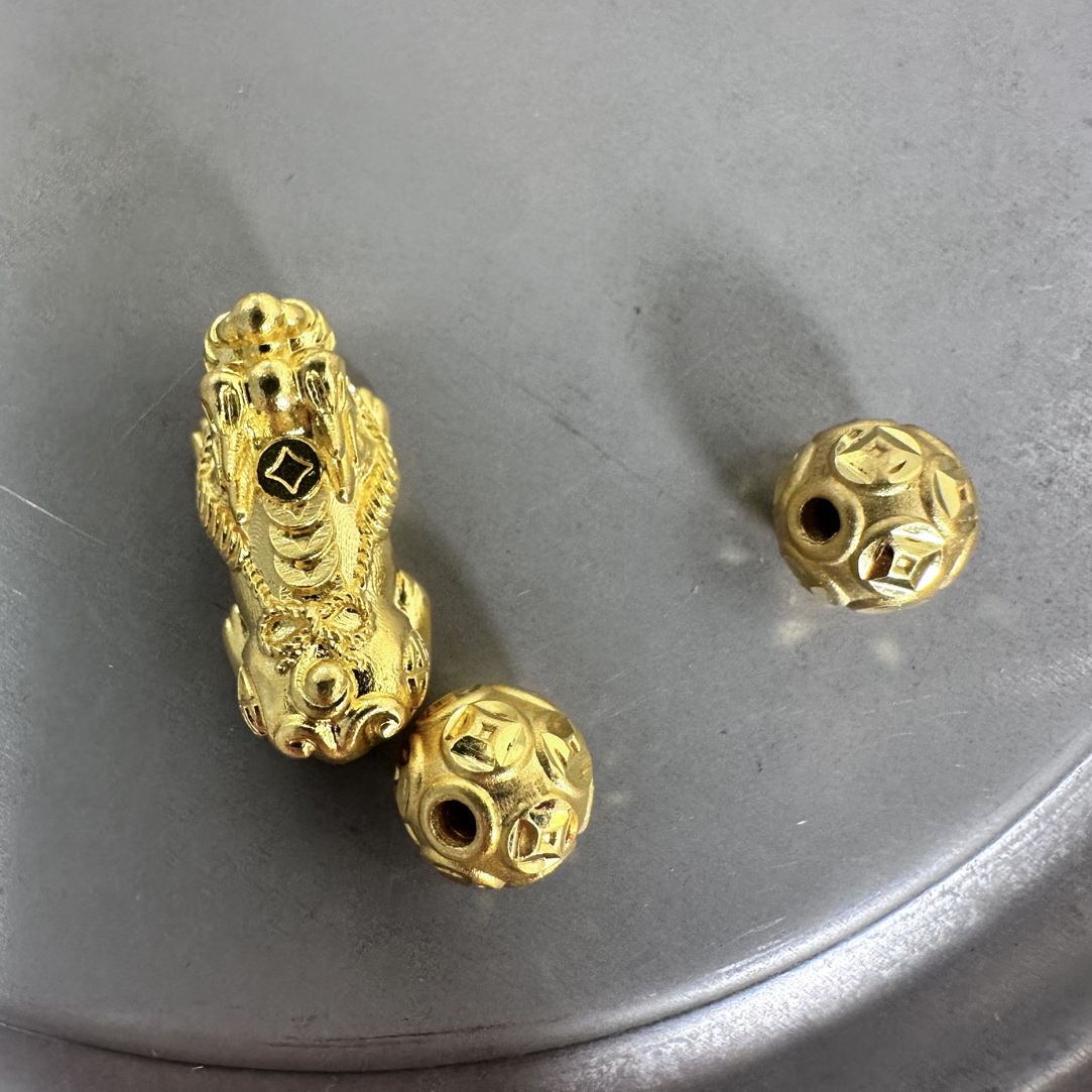 7.17克足金999貔貅转运珠