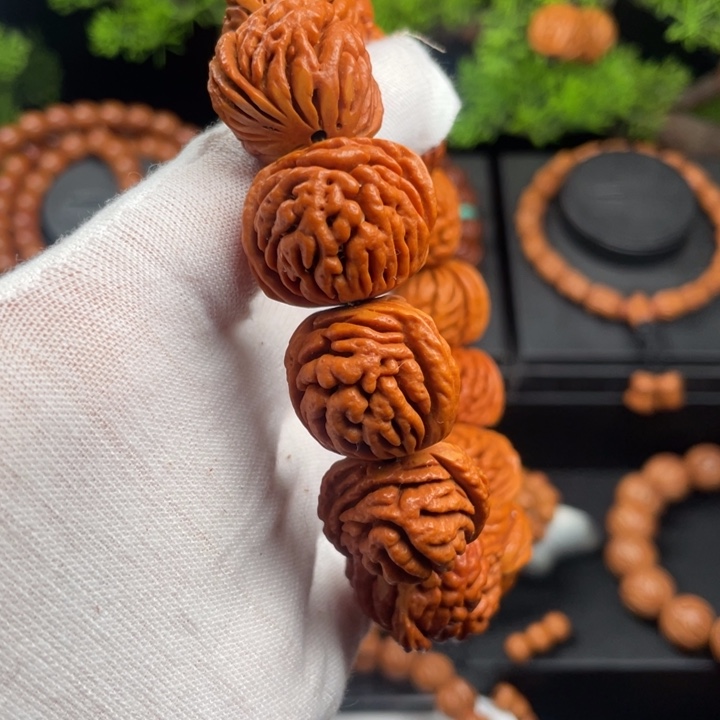 木质类精品桃核单圈